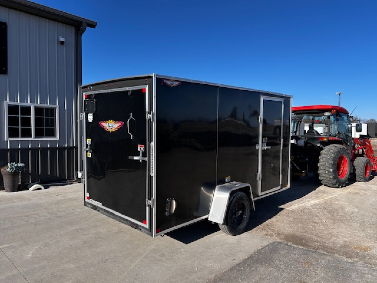 New $*NEW CLEARANCE SALE *$ 2025 H&H Trailers 6X12 6' INTERIOR RAMP DOOR Cargo / Enclosed Trailer