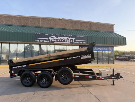 New #159097 2026 SOUTHLAND SL714 14 X 84 TANDEM AXLE 14K BUMPER PULL DUMP W/ SPARE TIRE