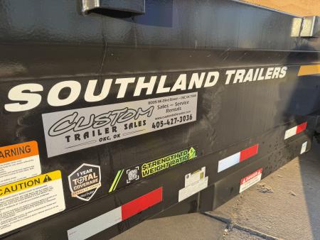 New #159097 2026 SOUTHLAND SL714 14 X 84 TANDEM AXLE 14K BUMPER PULL DUMP W/ SPARE TIRE