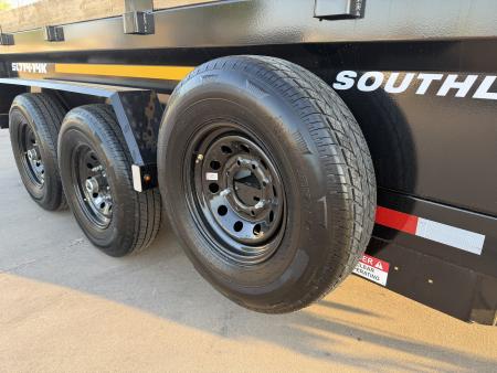 New #155741 2026 SOUTHLAND SL714 14 X 84 TANDEM AXLE 14K BUMPER PULL DUMP W/ SPARE TIRE