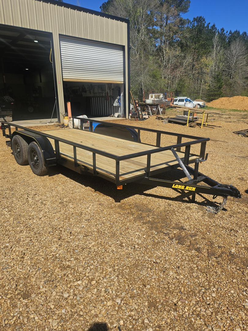 New 2026 Long Run Trailers 82"x16', Pipe, Slide in ramps Utility Trailer