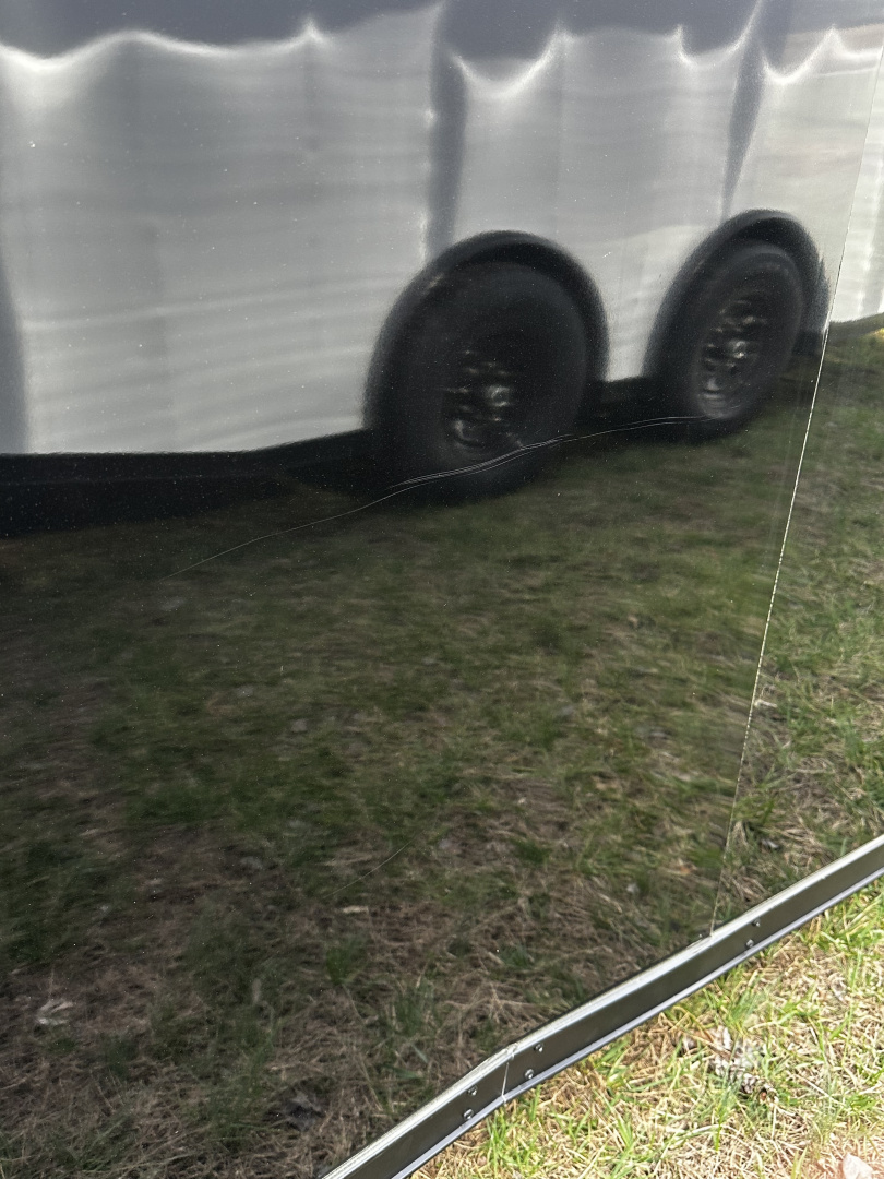 New 2026 Luxe 8.5x24 Racing Trailer Finished Interior-SCRATCH SALE -5200 Tandem Axle-Black-Blackout