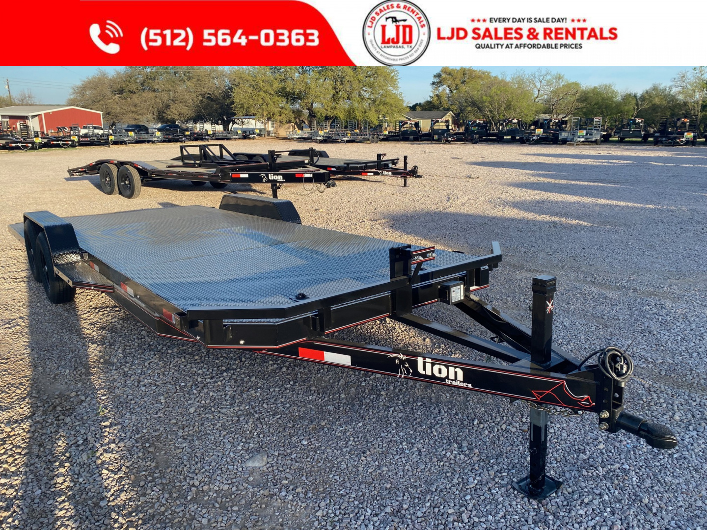 New 2026 Lion 83 x 20 Car Hauler - 12K GVWR - Split Dovetail