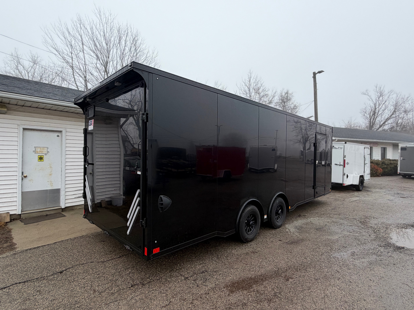 New 2026 NEW Cross 8.5 x 24 Enclosed Car Hauler with Ramp 10K GVW with 7ft interior - BLACK OUT TRIM PACKAGE - LOADED WITH OPTIONS !!