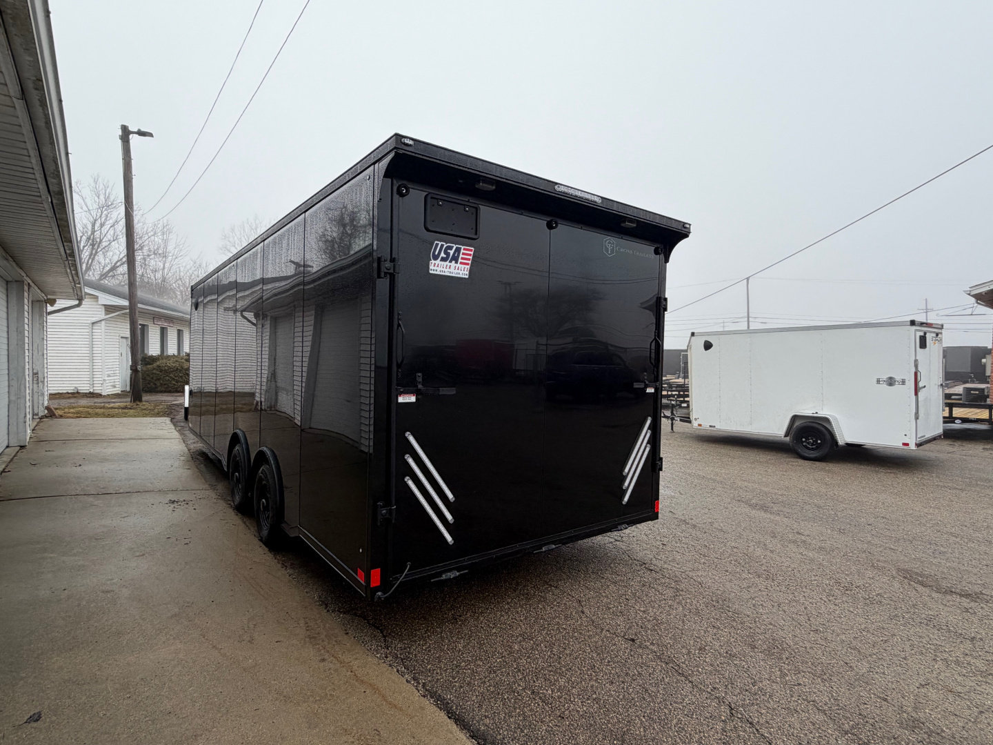 New 2026 NEW Cross 8.5 x 24 Enclosed Car Hauler with Ramp 10K GVW with 7ft interior - BLACK OUT TRIM PACKAGE - LOADED WITH OPTIONS !!