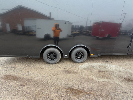 New 2026 NEW Cross 8.5 x 24 Enclosed Car Hauler with Ramp 10K GVW with 7ft interior - BLACK OUT TRIM PACKAGE - LOADED WITH OPTIONS !!