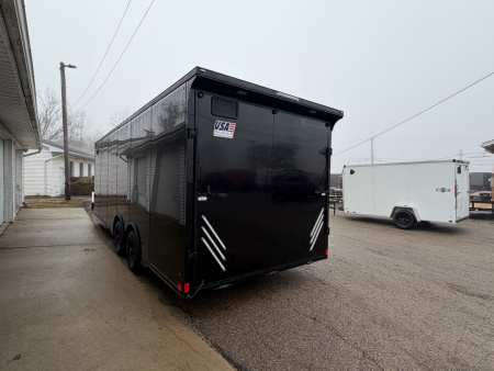 New 2026 NEW Cross 8.5 x 24 Enclosed Car Hauler with Ramp 10K GVW with 7ft interior - BLACK OUT TRIM PACKAGE - LOADED WITH OPTIONS !!