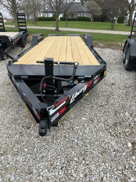 New 2026 LIBERTY LE14K83X19+3B8 Equipment Trailer 83X22 (19+3) TA Mammoth Ramps (GVW:15400) MIDNIGHT BLACK