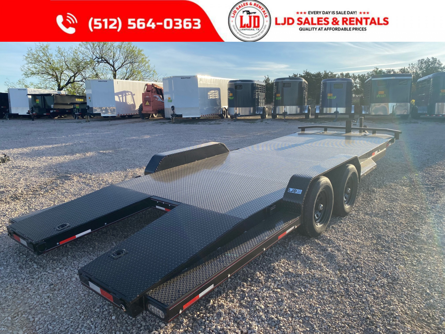 New 2026 Lion 83 x 20 Car Hauler - 12K GVWR - Split Dovetail