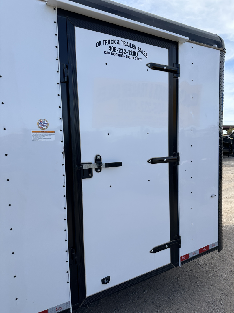 New 2026 Cargo Craft 8.5'x20x7'tall Expedition 5200s ramp White Black out Cargo / Enclosed Trailer