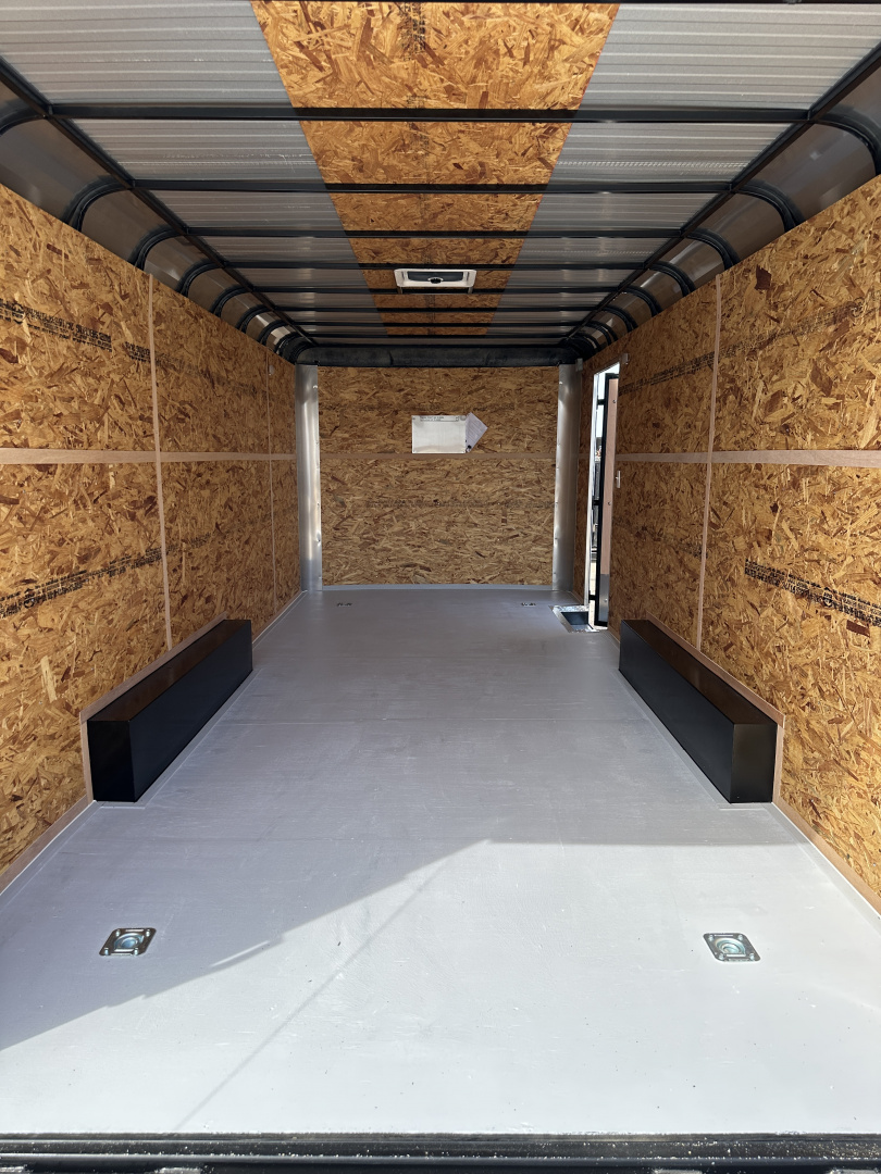 New 2026 Cargo Craft 8.5'x20x7'tall Expedition 5200s ramp White Black out Cargo / Enclosed Trailer