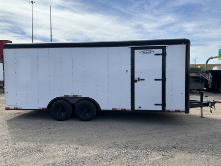 New 2026 Cargo Craft 8.5'x20x7'tall Expedition 5200s ramp White Black out Cargo / Enclosed Trailer