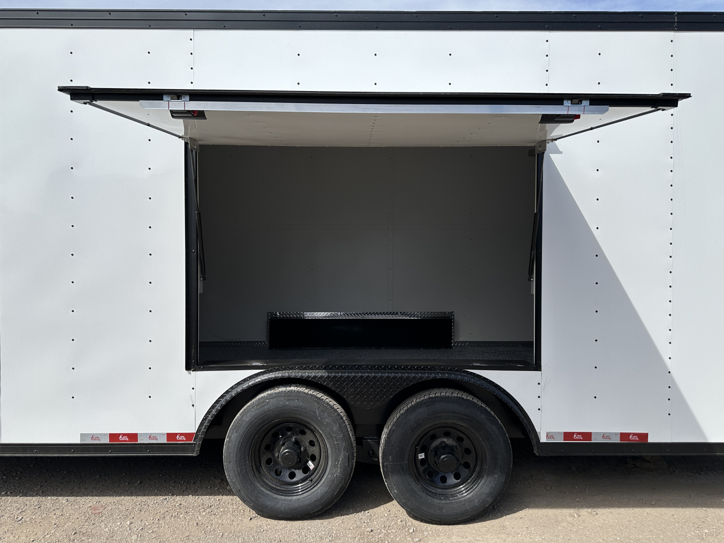 New 2026 Cargo Craft 8.5'x24'x7'tall Elite V Nose Basic Auto Carrier, 5200's White black out Cargo / Enclosed Trailer