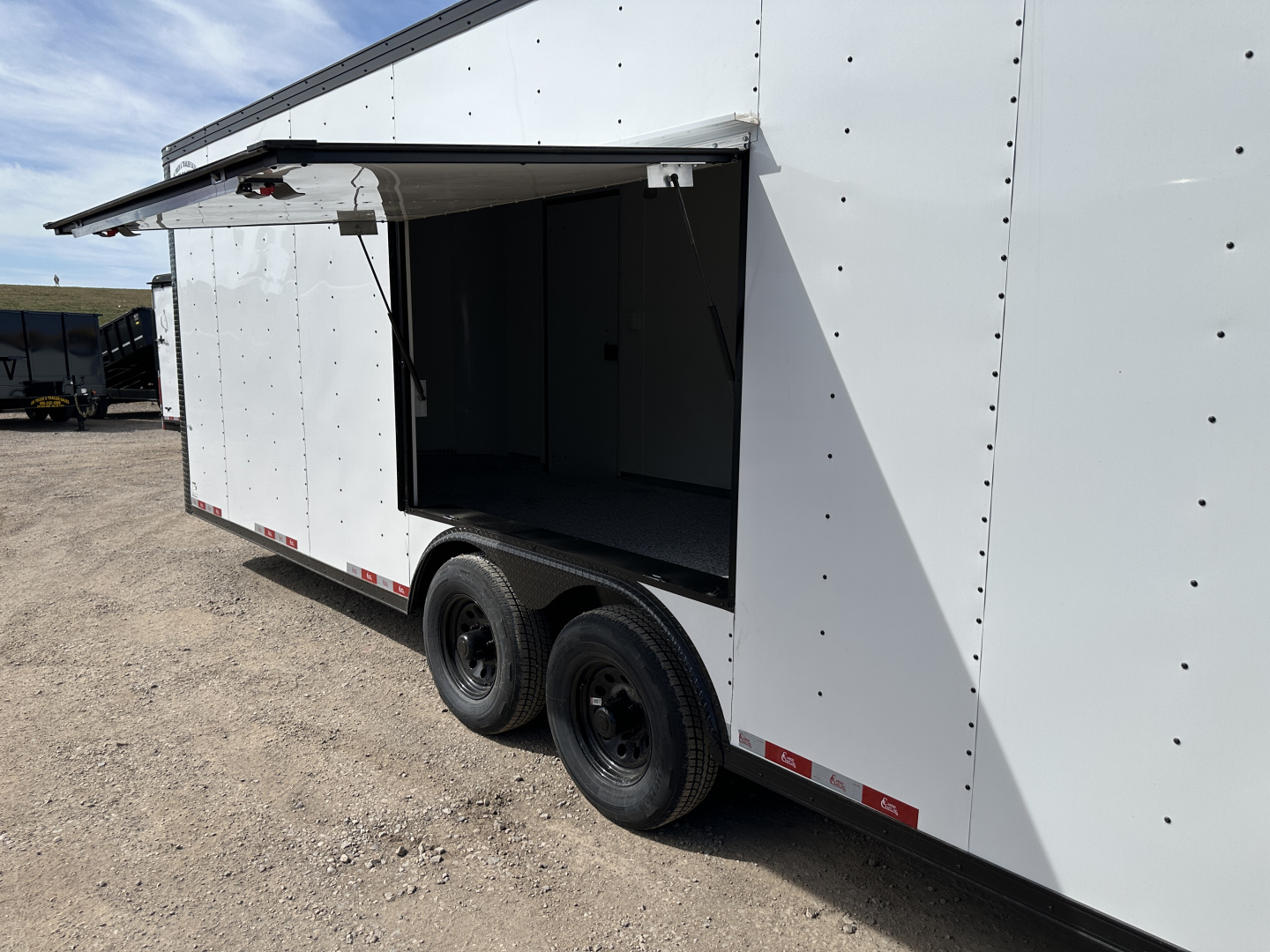 New 2026 Cargo Craft 8.5'x24'x7'tall Elite V Nose Basic Auto Carrier, 5200's White black out Cargo / Enclosed Trailer