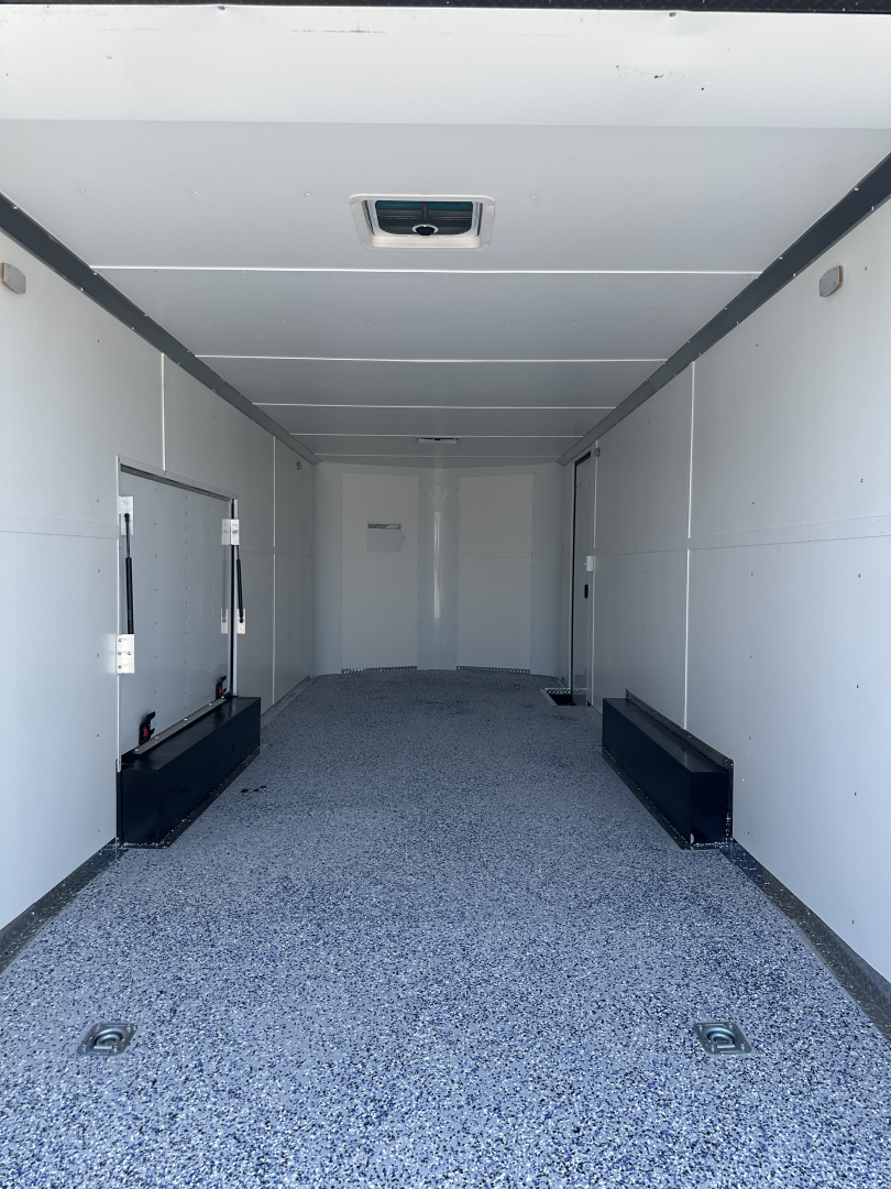 New 2026 Cargo Craft 8.5'x24'x7'tall Elite V Nose Basic Auto Carrier, 5200's White black out Cargo / Enclosed Trailer