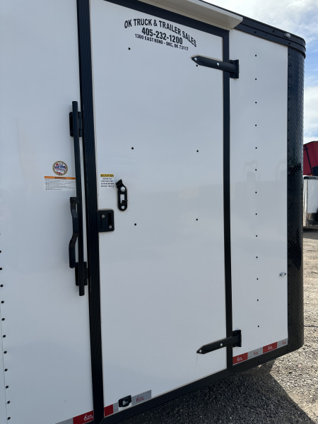 New 2026 Cargo Craft 8.5'x24'x7'tall Elite V Nose Basic Auto Carrier, 5200's White black out Cargo / Enclosed Trailer