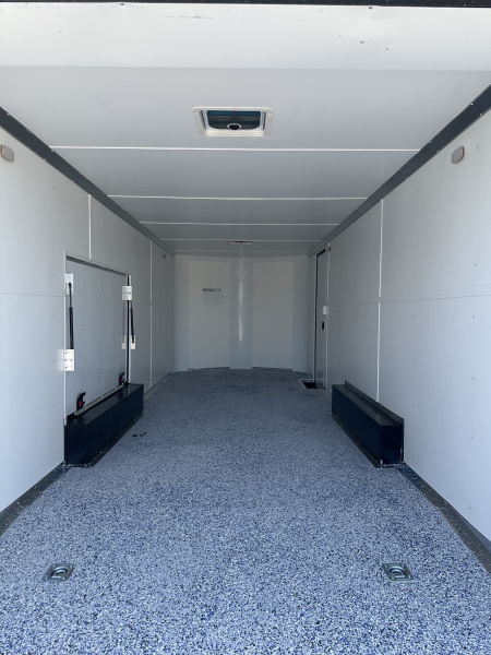 New 2026 Cargo Craft 8.5'x24'x7'tall Elite V Nose Basic Auto Carrier, 5200's White black out Cargo / Enclosed Trailer