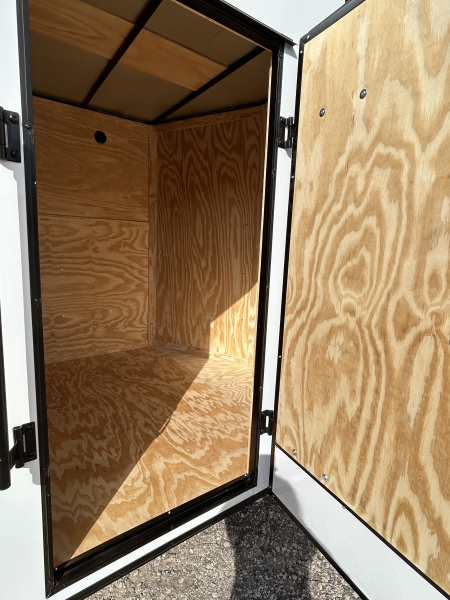 New 2026 Family Trailer 7x16 Tandem Axles Cargo / Enclosed Trailer-ScrewlessExterior - Blackout Pkg- Rear Spoiler