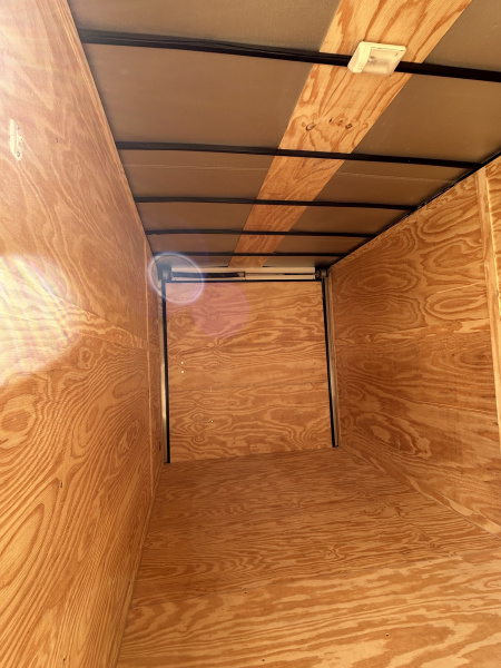 New 2026 Family Trailer 7x16 Tandem Axles Cargo / Enclosed Trailer-ScrewlessExterior - Blackout Pkg- Rear Spoiler