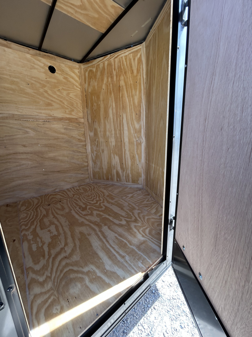 New 2026 Family Trailer 7x16 Tandem Axles Cargo / Enclosed Trailer-Screwless Exterior- Blackout Pkg- Rear Spoiler