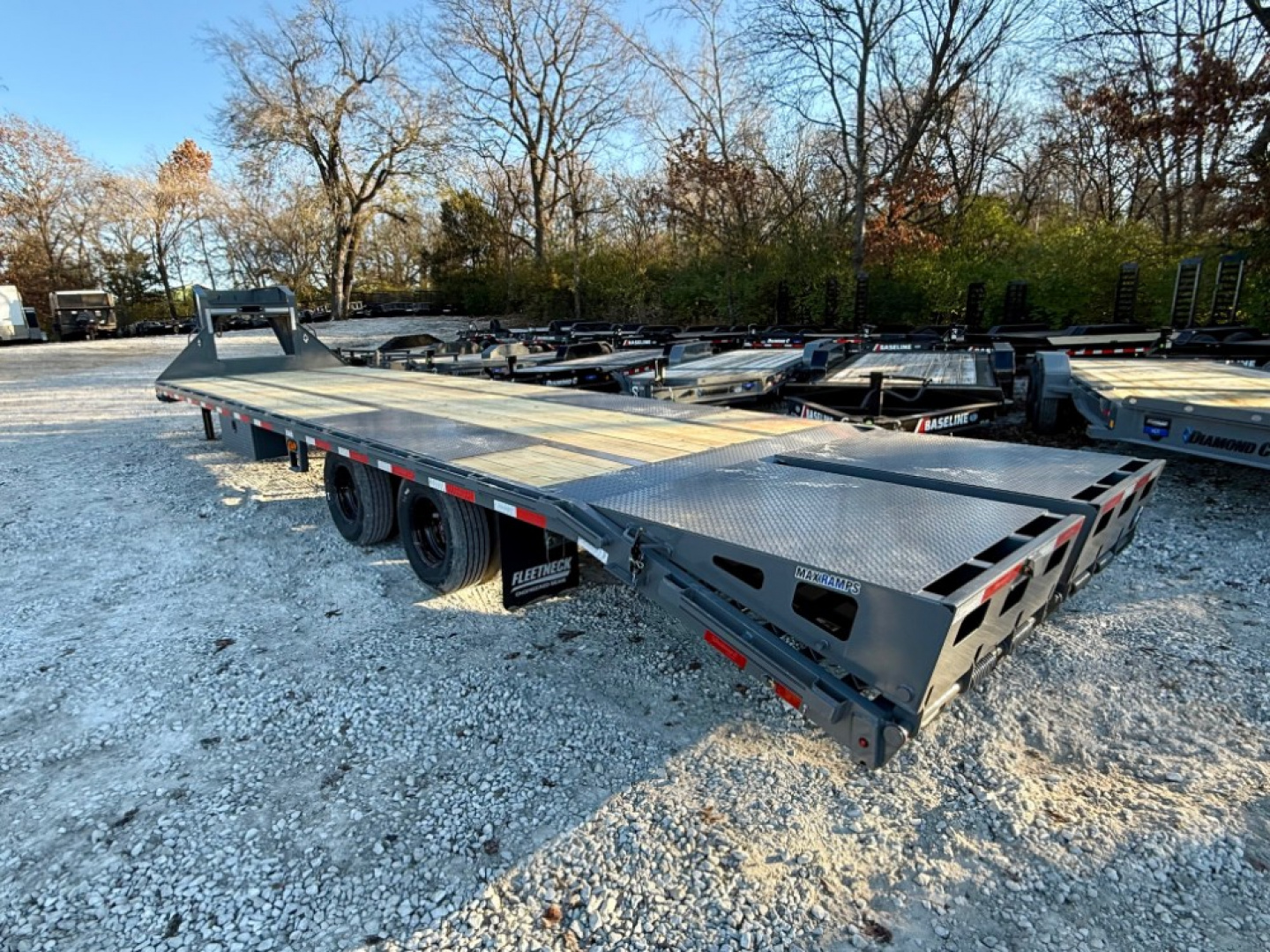 New 2026 Diamond C Trailers 25.9K FMAX212 Max Ramps 32'X102" Flatbed Trailer