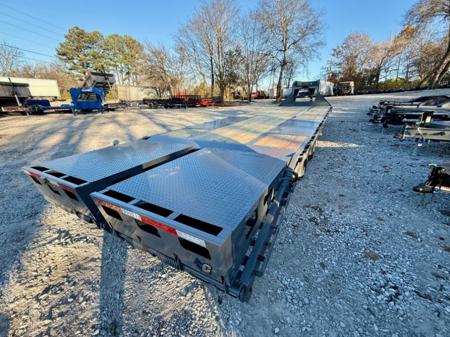 New 2026 Diamond C Trailers 25.9K FMAX212 Max Ramps 32'X102" Flatbed Trailer