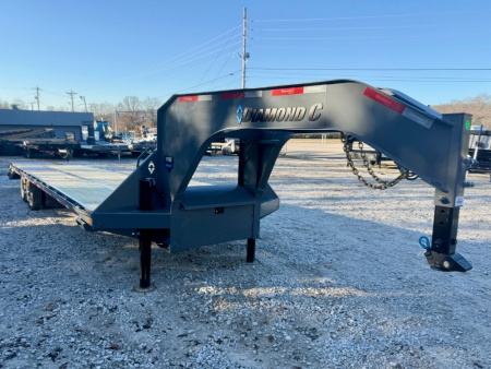New 2026 Diamond C Trailers 25.9K FMAX212 Max Ramps 32'X102" Flatbed Trailer