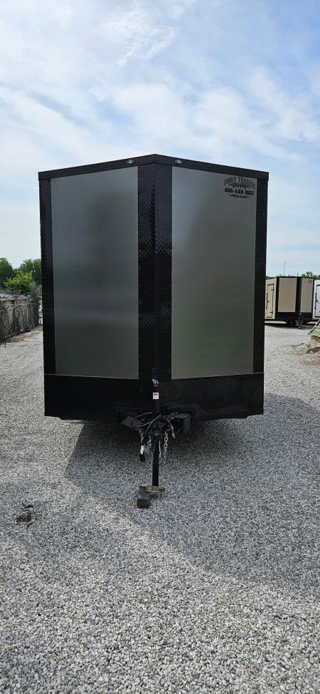 New 2026 Family Trailer 7x14 Tandem Axles Cargo / Enclosed Trailer -Screwless Exterior- Blackout Pkg.