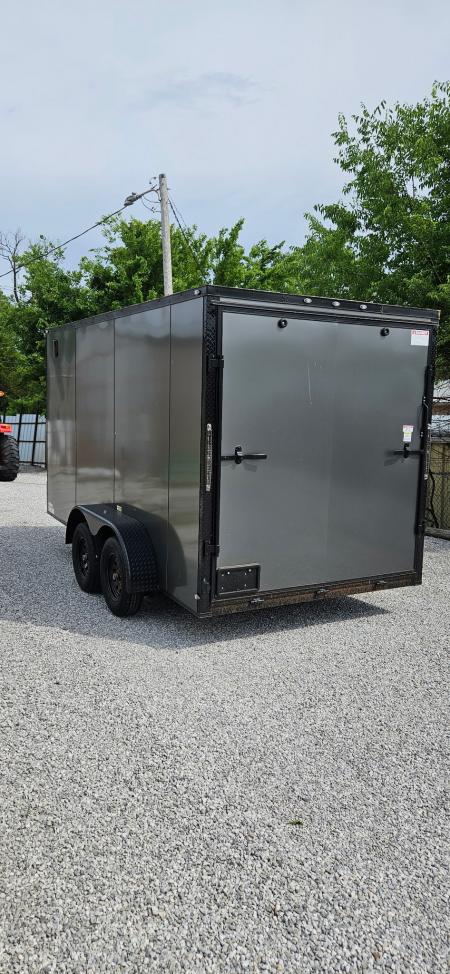 New 2026 Family Trailer 7x14 Tandem Axles Cargo / Enclosed Trailer -Screwless Exterior- Blackout Pkg.