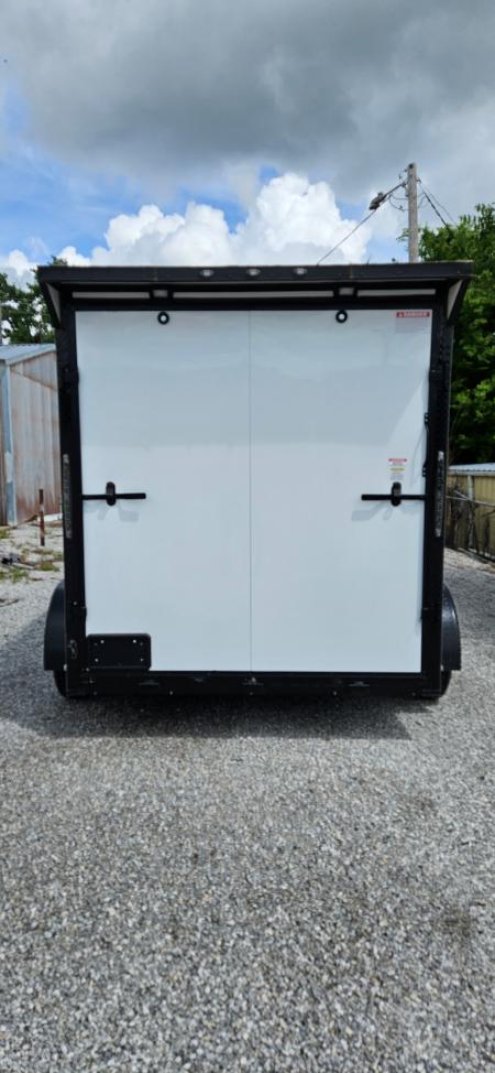 New 2026 Family Trailer 7x12 Tandem Axles Cargo / Enclosed Trailer- Screwless Exterior - Blackout Pkg - Rear Spoiler