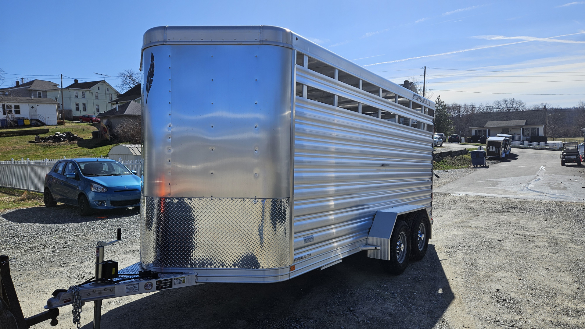 New 2026 Featherlite Trailers 8107 6'7"X16'TA Stock / Stock Combo Trailer
