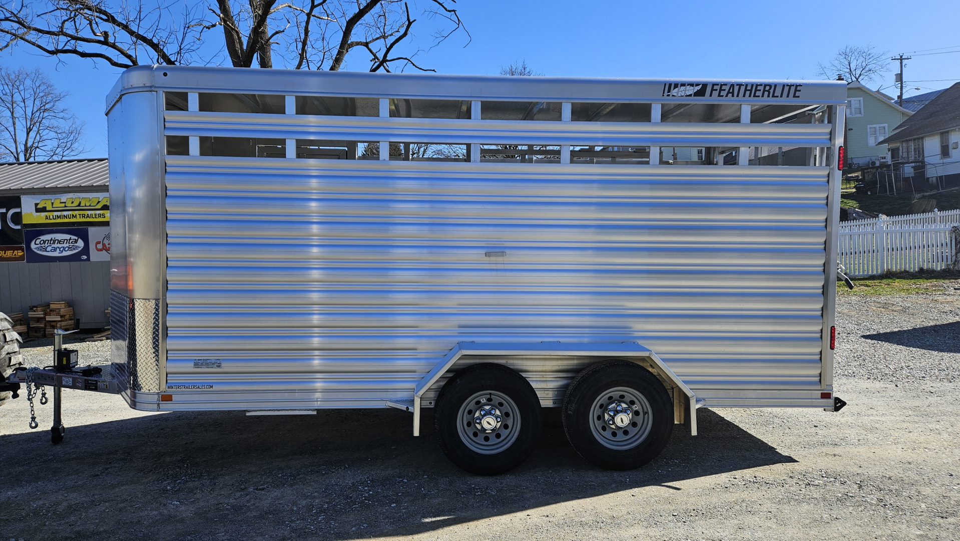 New 2026 Featherlite Trailers 8107 6'7"X16'TA Stock / Stock Combo Trailer