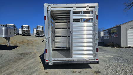 New 2026 Featherlite Trailers 8107 6'7"X16'TA Stock / Stock Combo Trailer
