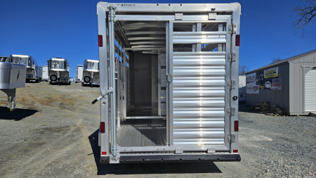 New 2026 Featherlite Trailers 8107 6'7"X16'TA Stock / Stock Combo Trailer