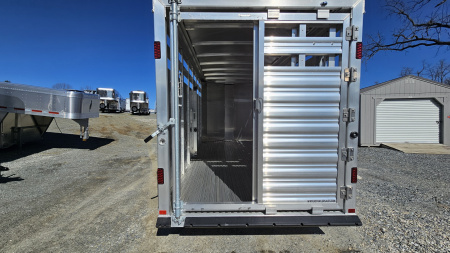New 2026 Featherlite Trailers 8107 6'7"X16'TA Stock / Stock Combo Trailer