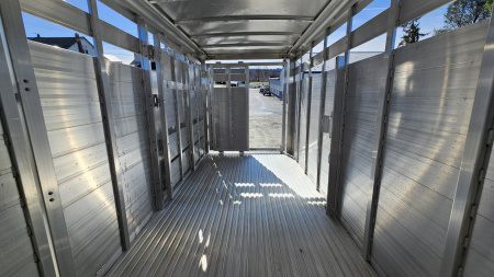 New 2026 Featherlite Trailers 8107 6'7"X16'TA Stock / Stock Combo Trailer