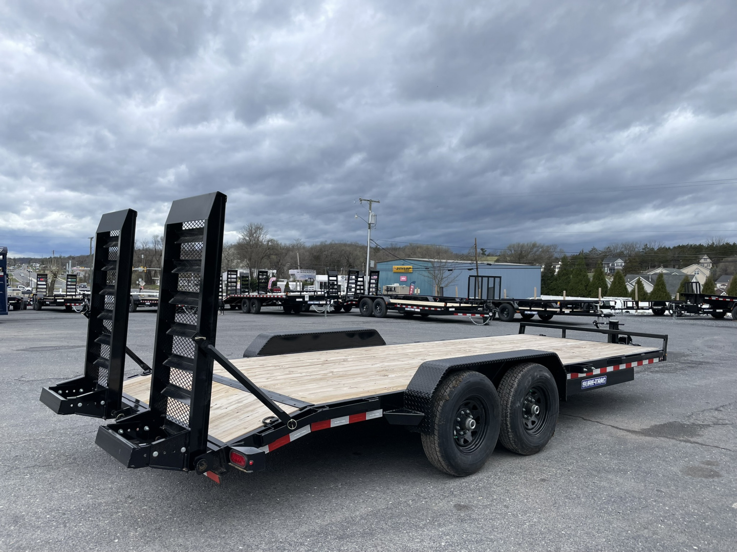 New 2026 Sure-Trac 82"X18+2 14K Equipment Trailer