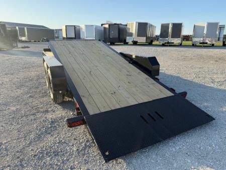 New 2026 H&H Black 82"x16'+6' 15.4k Topline I-Beam Gravity Tilt Equipment Trailer