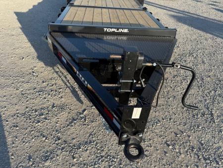 New 2026 H&H Black 82"x16'+6' 15.4k Topline I-Beam Gravity Tilt Equipment Trailer