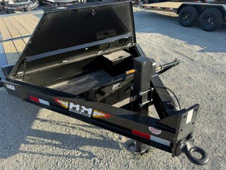 New 2026 H&H Black 82"x16'+6' 17.6k Topline I-Beam Gravity Tilt Equipment Trailer