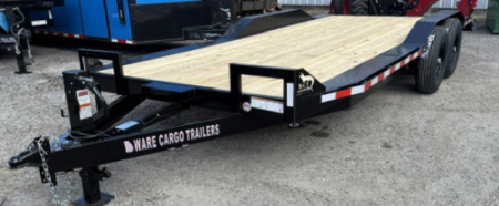 New 2026 Ware Cargo Trailers 8.5 x 20 Drive Over Fender Car Hauler Trailer – 14,000 lb GVWR | Heavy Duty Equipment Trailer