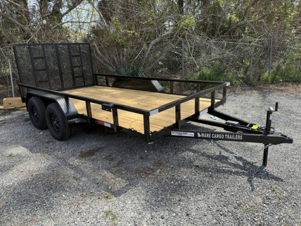 New 2026 Ware Cargo Trailers 7 x 16 Tandem Axle Utility Trailer