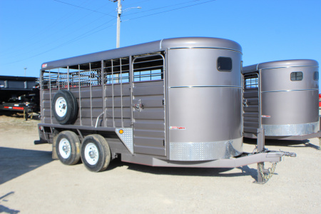 New 2026 GR Trailers 6.8' x 16' Bumper Pull Livestock Trailer