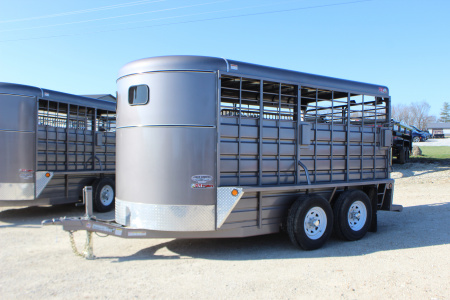 New 2026 GR Trailers 6.8' x 14' Bumper Pull Livestock Trailer