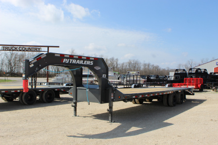 New 2026 PJ Trailers LD 28' Gooseneck Flatbed Trailer