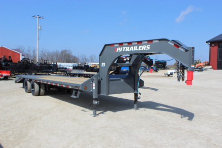 New 2026 PJ Trailers LD 28' Gooseneck Flatbed Trailer