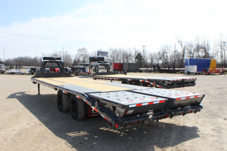 New 2026 PJ Trailers LD 28' Gooseneck Flatbed Trailer