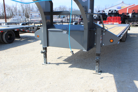 New 2026 PJ Trailers LD 28' Gooseneck Flatbed Trailer