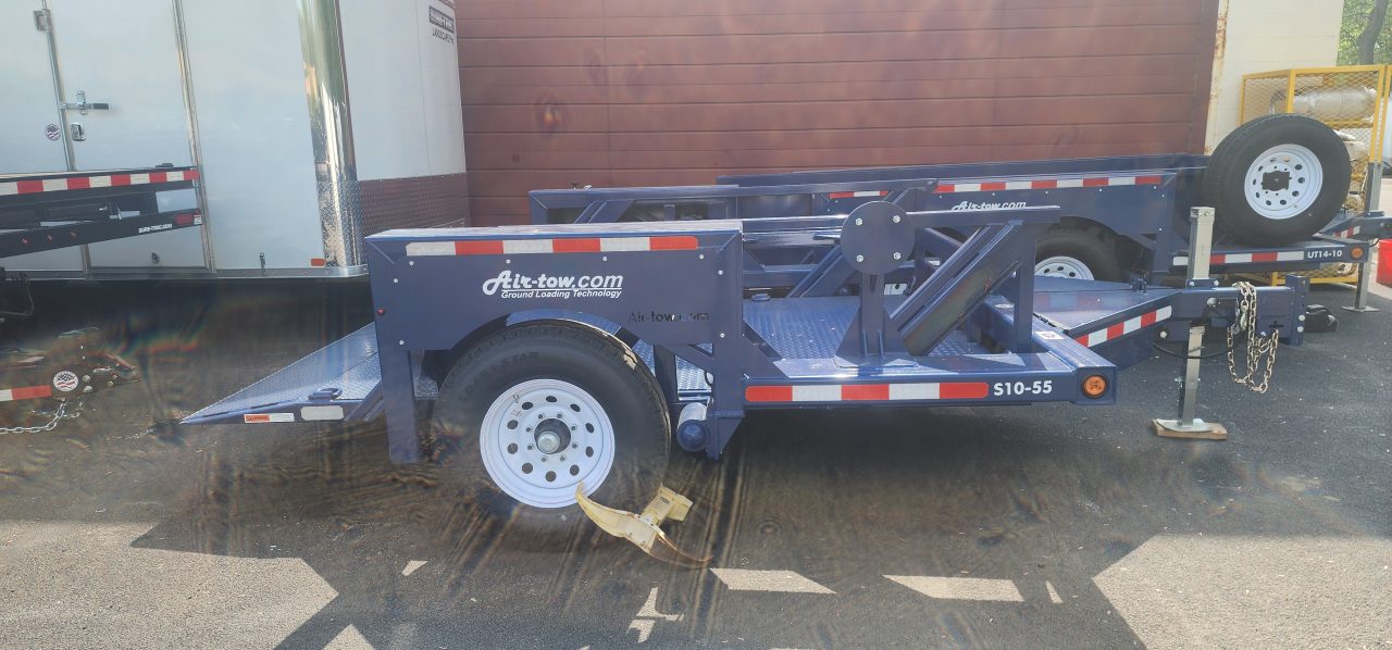 New 6'3" x 10' Air-Tow S10-55 Single Axle Drop Deck Utility 8.9k