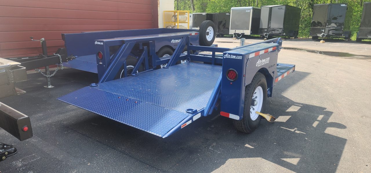 New 6'3" x 10' Air-Tow S10-55 Single Axle Drop Deck Utility 8.9k
